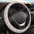 thumbnail image 3 of Lsque Tulips Flowers Ultra Soft Car Steering Wheel Cover for Women, Standard 15 inch Size for Truck Van SUV Auto, 3 of 8