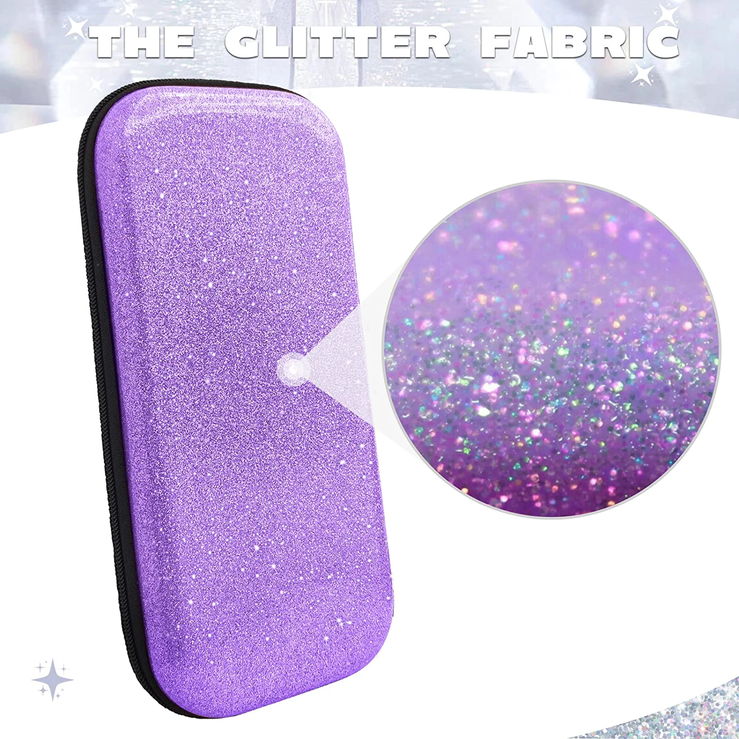 JYPS Glitter Carrying Case Nintendo Switch Purple photo 5