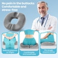 thumbnail image 2 of Lolsea Seat Cushion for Tailbone Pain Relief, Memory Foam Chair Cushion for Sciatica, Coccyx Pain Relief for Home, Office., 2 of 6