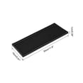 thumbnail image 2 of Uxcell Rubber Bar Spill Mat 30 x 15 Cm Flexible for Industrial, Home, Coffee Shop Black, 2 of 5