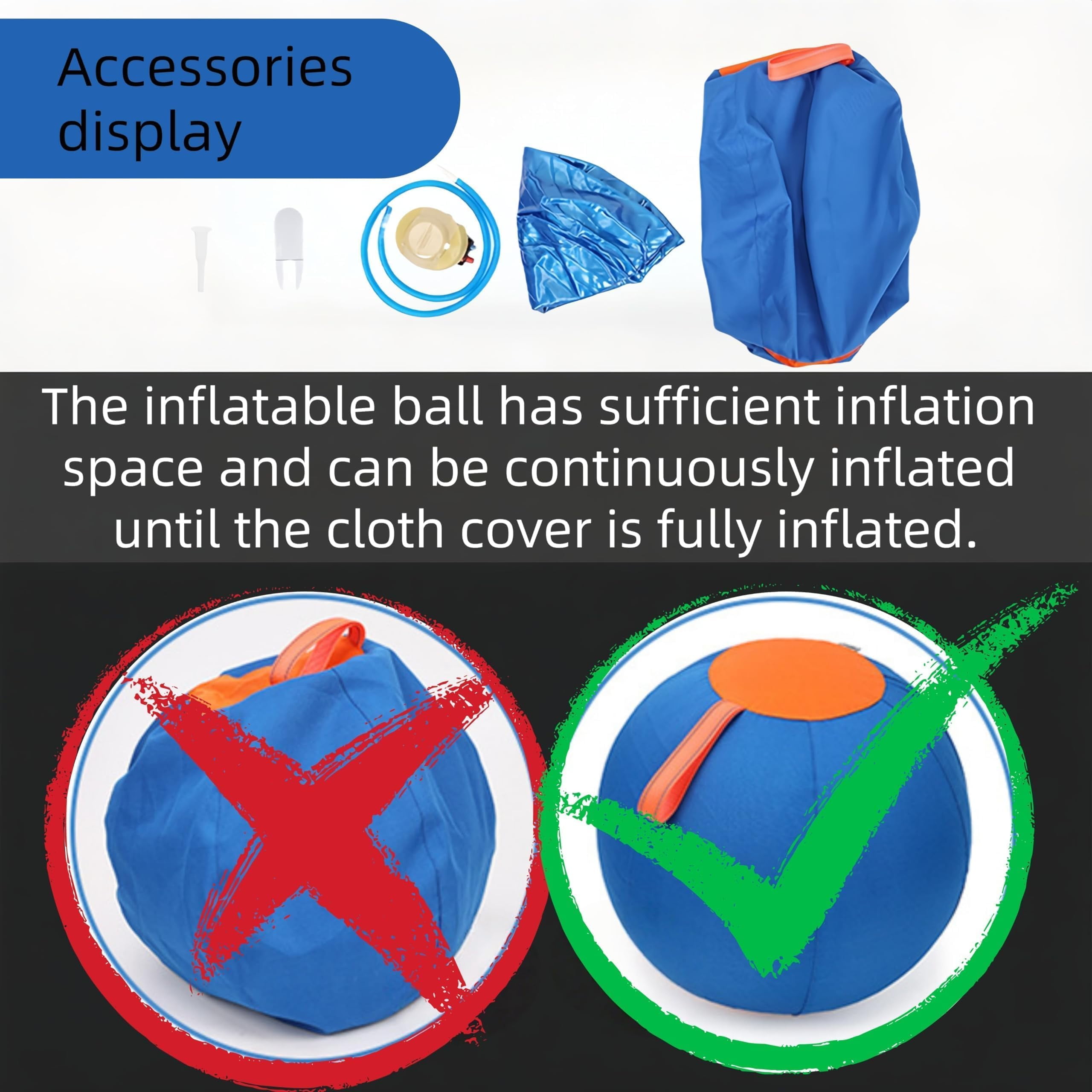 18" Herding Ball for Dogs – Durable Interactive Bounce Ball for Herding Training, Agility Equipment, Suitable for Australian Shepherds, German Shepherds, and Collies