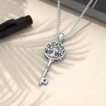 thumbnail image 3 of Diamond Key Necklace 925 Sterling Silver Tree of Life Pendant Necklaces Key Tree of Life Jewelry Gifts for Women Mom Wife, 3 of 6