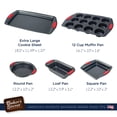 thumbnail image 6 of Baker's Secret Bakeware sets - 5x Bakeware Pans -Baking Dishes for Oven, Nonstick, with Cookie Sheet, 12cup Muffin pan, Loaf pan, Cake round and square pan, Non stick baking pans sets for all bakers, 6 of 7