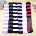 thumbnail image 5 of Calcetines de mujer por encima de la rodilla, calcetines de rayas de colores a juego, leggings de baile de ballet latino, otoño e invierno, 5 of 5