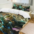 thumbnail image 6 of Thickened Bed Three Piece Set, Tears Of Kingdom Zelda Printed Soft Bedding Set With Pillow Shams 102"x90", 6 of 8