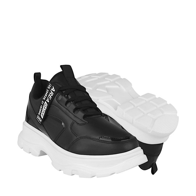 TENIS DAMA STYLO 16471 SIMIPIEL NEGRO Stylo 16471