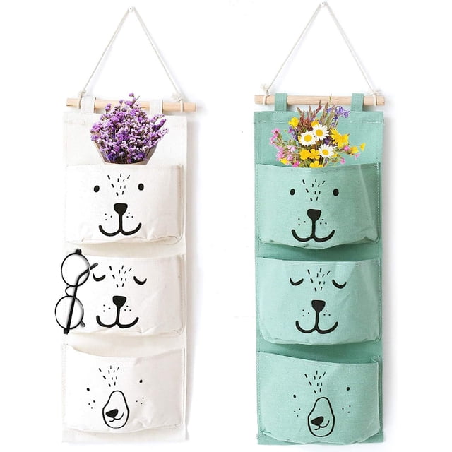Bolsa colgante, bolsa de almacenamiento colgante, almacenamiento con 3 bolsillos, organizador de bolsillo colgante, bolsa de almacenamiento, bolsa de tela para colgar, bolsa de almacenamiento para bañ