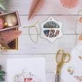 thumbnail image 6 of 3drose, Picture Text of Minnesota and Usa, 3 inch Snowflake Porcelain Ornament, 6 of 7