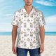 thumbnail image 2 of Balery easter Camisas hawaianas de manga corta para hombre, camisas playeras de corte holgado, camisas de vacaciones con botones,XX-Large, 2 of 7