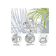 thumbnail image 3 of Juego De Collar De Anillo Y Aretes Mujer Plata 925 Con Caja Xtellar blanco, 3 of 4
