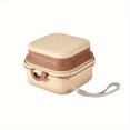 thumbnail image 2 of Portable Folding Pet Bowl with Lid, BPA-Free Travel Food Water Container, Outdoor Camping Feeding Dish for Dogs Cats, Khaki, 27 fl oz / 800 mL, 2 of 8