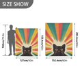 thumbnail image 6 of Yayeee Throw Blanket for Couch Soft Warm 50" x 60" Sofa Chair Bed Decoration, Colorful Black Cat, 6 of 7