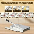 thumbnail image 4 of Aoile Manual Meat Slicer, Stainless Steel Meat Cutter with 9.5" Blade, Frozen Meat Slicer for Home Cooking, 4 of 9
