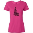thumbnail image 3 of Inktastic Idaho Silhouette Mandala Women's T-Shirt, 3 of 5