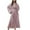 Pink, variant on ZQUUVOU Women's Casual Dress Long Sleeve Loose Tie Waist Adjustable Maxi Midi Dresses Blue,L