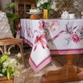 thumbnail image 5 of Printed Tablecloth Vintage Classic Flower Ribbon Pattern Waterproof Dinner Table Kitchen Coffee Table Garden Wedding Outdoor Indoor (Ribbon, 60 x 84 Inch), 5 of 6