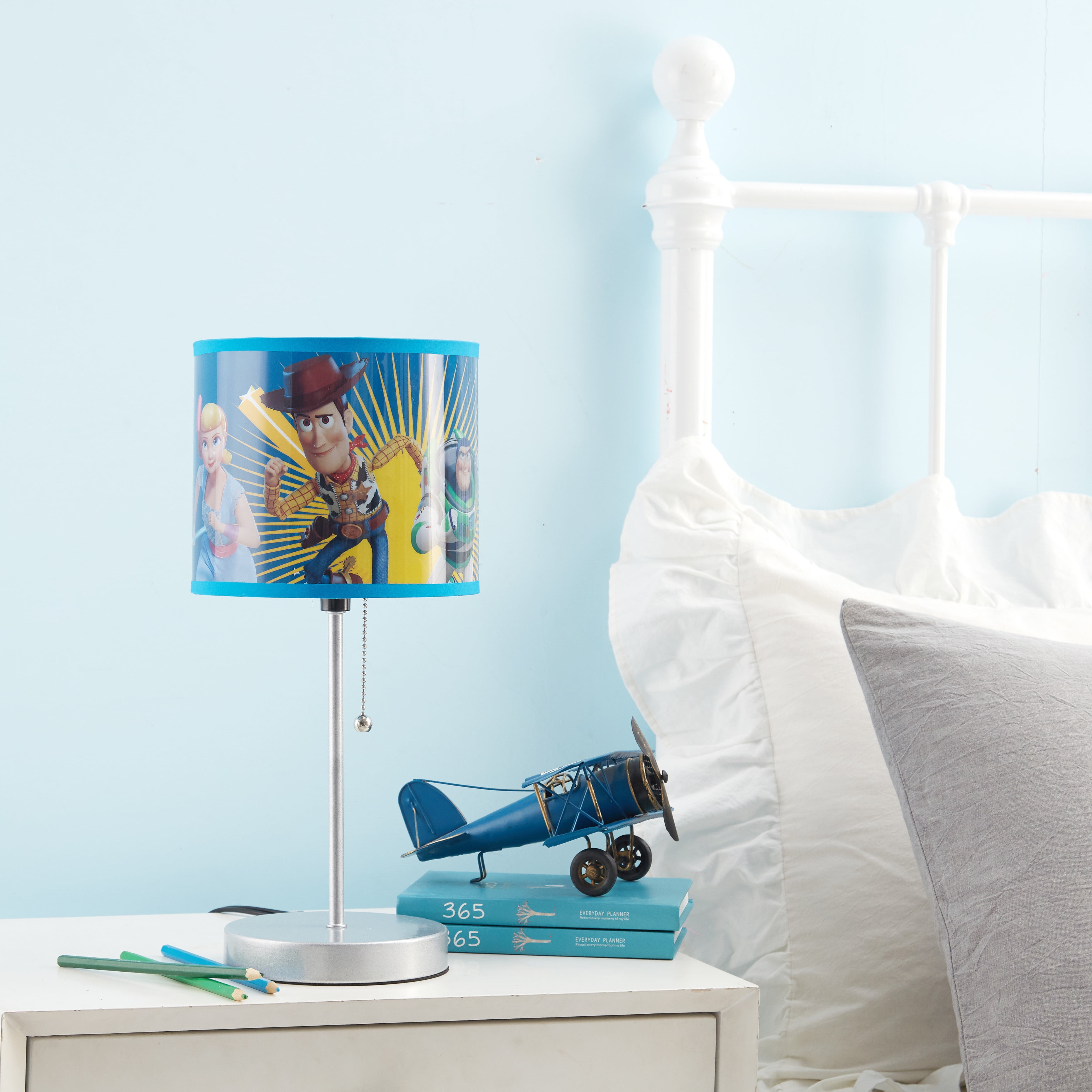 CLOCK LAMPSHADE BEDROOM BUNDLE TOY STORY CANVAS,TOUCH LAMP 005 