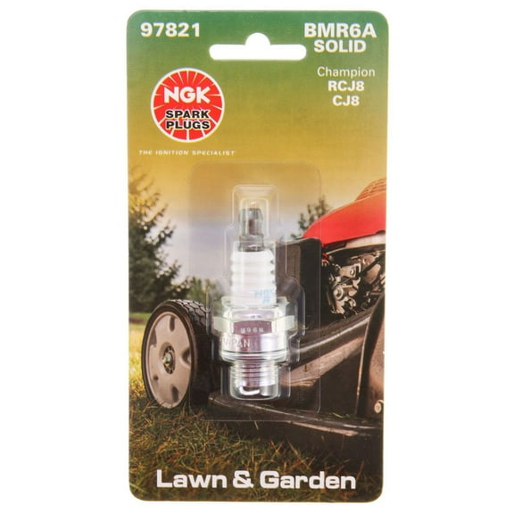NGK BMR6A SOLID BLYB Spark Plug, 1 Pack