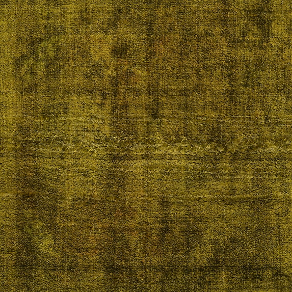 Ahgly Company Machine Washable Indoor Square Persian Yellow Traditional Area Rugs, 8' Square