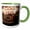 Green/White, variant on 3drose, Carousel Merry Go Round Hobby Horses Amusement Park Carnival, 11oz Magic Transforming Mug