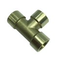 thumbnail image 1 of Adaptador de conector de tubo de rosca de latón hembra x hembra x hembra 1 pieza A Zulema Adaptador de rosca de latón de 3 vías, 1 of 8
