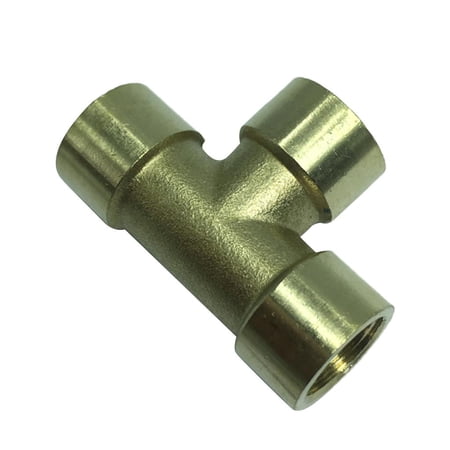 Tee Inersection T Tee Intersection Brass Fitting, F Threaded Connector for Fuel / Air ...