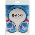 thumbnail image 2 of Moki Popper Butterfly Blue, Soft Cushion DJ Style, Swivel Ear Cup Headphones, 2 of 2