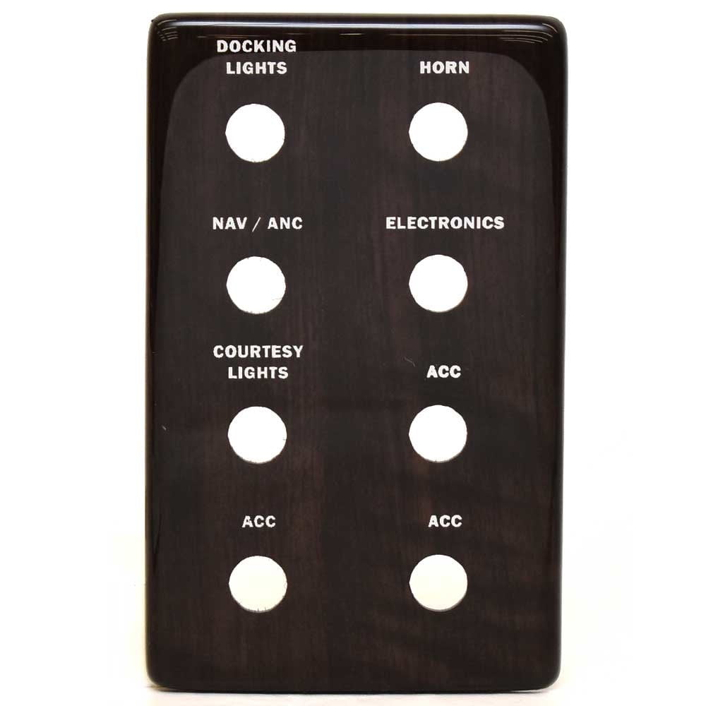 Crest Pontoon Boat Console Blank Switch Panel 175503 6 1/2 x 4 Inch