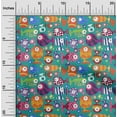 thumbnail image 2 of oneOone Polyester Spandex Teal Green Fabric Kids Fish Quilting Supplies Print Sewing Fabric By The Yard 56 Inch Wide, 2 of 4