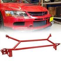 Kojem Front Power Brace Front Radiator Support Brace for 2003-2006 Mitsubishi Evo Red 04 05