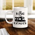 thumbnail image 3 of King Of The Camper 11oz Ceramic Coffee Mug | RV Camper Lifestyle, 3 of 6