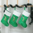 thumbnail image 3 of Vorkoi Christmas Stockings with Initials, Embroidered Letter Knit Christmas Stocking, Holiday and Family StockinDg for Fireplace Christmas Holiday Party Decoration, 3 of 4