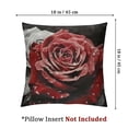thumbnail image 4 of Throw Pillow Covers  Black White and Red Roses Pillow Covers Soft Cozy Pillowcase Farmhouse Decorative Square Cushion Cases for Couch Sofa Bed Living Room Home Decor, 4 of 7