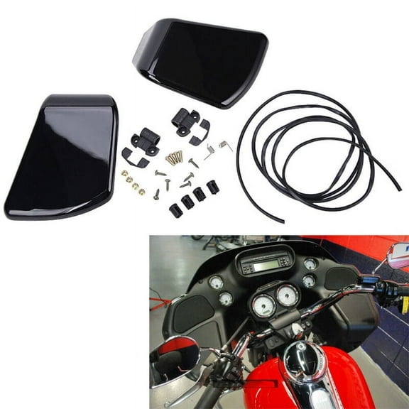 Oumurs Inner Fairing Glove Box Door Cover for Harley Road Glide Ultra EFI FLTR 1998-2013