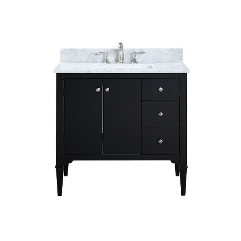 Belvedere Bath Avery 36 Black Freestanding Bathroom Vanity