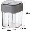 thumbnail image 2 of 2 Pack Clear Spice Jars, 4 in 1 Plastic Spice Dispenser with Lid, 2 of 3