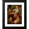 thumbnail image 2 of Workshop of Joachim Beuckelaer 19x24 Black Modern Framed Museum Art Print Titled - Kitchen Maid Preparing Meat with Christ in the House of Mary and Martha Beyond, 2 of 5