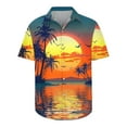 thumbnail image 4 of POTETI Hawaiian Shirts for Men Summer Short Sleeve Tropical Print Casual Vacation Beach Button Down Shirts, 4 of 5