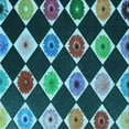 thumbnail image 1 of Ahgly Tapis d'Intérieur Lavable en Machine Carré Bleu Mer Profonde, 5 Pieds Carré, 1 of 7