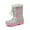 GREY/FUCHSIA, variant on Boys & Girls Ankle Winter Waterproof Snow Boots Forester