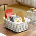 thumbnail image 2 of PENGXIANG 1Pcs Storage Basket Multifunctional Large Capacity Japanese Style Wrought Iron Desk Sundries Container for Bedroom, 2 of 10