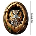 thumbnail image 2 of Owl in Nest Hanging Ornament, Christmas/Easter/Halloween/Daily Tree Decoration, Flat Owl Gifts for Grandparents, Parents, Kids, Neighbors, Friends Owl Ornaments for Christmas Tree, 2 of 4