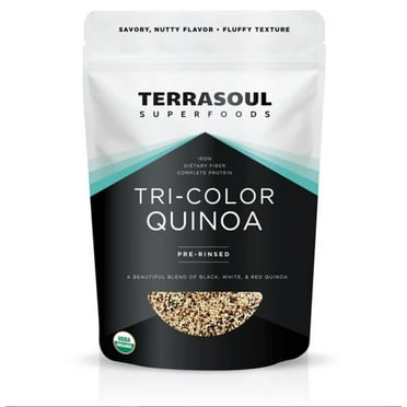 Terrasoul Superfoods Organic Tri-Colored Quinoa 4 Lbs