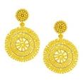 thumbnail image 4 of Pendientes colgantes Yuyangstore Joyería bohemios redonda ligera Estilo vintage Amarillo, 4 of 8