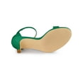 thumbnail image 5 of BLISSFUL STEP Women's Sandals Stiletto Heels Ankle Strap Open Toe Sandals, 5 of 7