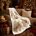 thumbnail image 3 of Five Watercolor Hedgehogs Autumnal Forest, Cozy Friendship Quote Scene, Warm Flannel Blanket for Living Room and Reading Nook, Art Lovers Thanksgiving Gift, Artistic Home Decor, 3 of 9