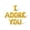 Gold, variant on Letter Balloons - I ADORE YOU 16" Inch Alphabet Letters Foil Mylar Balloon Valentine's Day Party Banner (Gold)