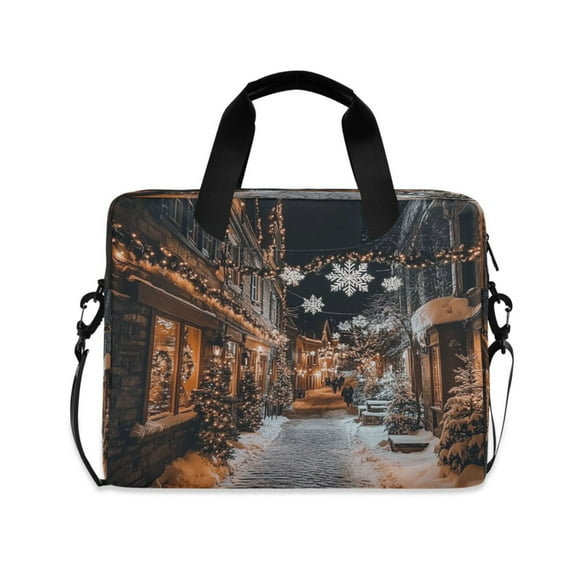 16" Laptop Tote Bag Laptop Sleeve Case Computer Briefcase for Work & Travel Christmas Street
