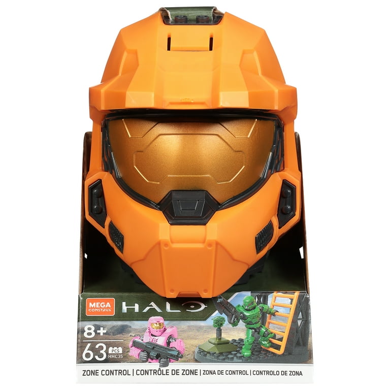 Mega Halo Kids Zone Control Construction Set with Spartan Helmet