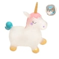 thumbnail image 3 of Juguete De Unicornio Para Bebé, Juguete De Unicornio Inflable, Caballo De Juguete Para Saltar Encantador, Juguetes De Animales Con Una Bomba De Aire Para Niños Pequeños Yuarrent FN002291-00, 3 of 6